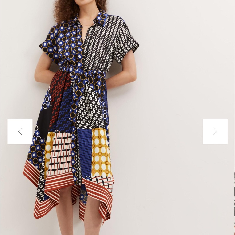 Maeve Contrast Midi Dress